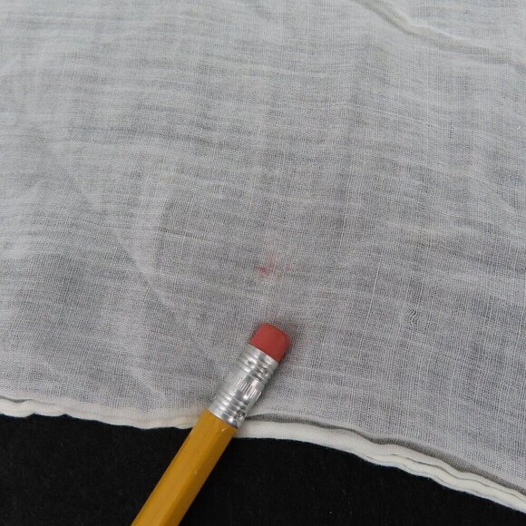 Handmade Embroidered Pink L Initial Monogram Scroll Handkerchief Hankie Vintage - Picture 7 of 9